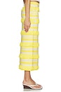 view 3 of 6 JUPE MIDI EN MAILLE LULA in Solar Stripe