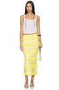 view 5 of 6 JUPE MIDI EN MAILLE LULA in Solar Stripe