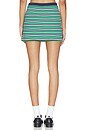 view 4 of 6 JUPE MINI EN MAILLE FRANKY in Kelly Green Stripe