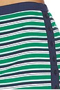 view 6 of 6 JUPE MINI EN MAILLE FRANKY in Kelly Green Stripe