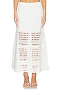 view 1 of 6 Westly Open Stitch Knit Skirt in Ivory