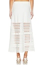 view 4 of 6 Westly Open Stitch Knit Skirt in Ivory