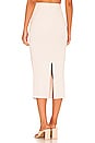view 3 of 4 Brooklyn Compact Rib Midi Skirt in Chantilly
