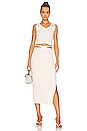 view 4 of 4 Orion Rib Midi Skirt in Ivory