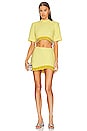 view 4 of 4 Dua Embellishment Mini Skirt in Daffodil
