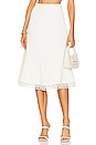 view 1 of 4 Livina Crochet Rings Midi Skirt in White