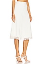 view 2 of 4 Livina Crochet Rings Midi Skirt in White