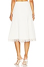 view 3 of 4 Livina Crochet Rings Midi Skirt in White
