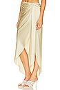 view 3 of 5 Elisabetta Draped Midi Skirt in Dried Pineapple