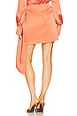view 4 of 5 Mae Draped Mini Skirt in Coral