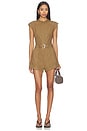 view 1 of 3 Tinka Belted Romper in Tan