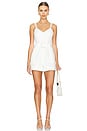 view 1 of 3 Holloway V Neck Romper With Belt in White