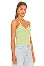view 2 of 4 Hartley Compact Rib Double Halter Top in Pear