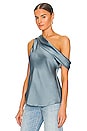 view 3 of 5 Lexy One Shoulder Top in Slate