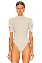 view 2 of 6 Zena Mockneck Bodysuit in Truffle