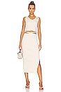 view 4 of 4 Lilianne Cut Out Halter Top in Ivory
