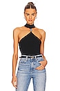 view 1 of 4 Rubie Cut Out Mock Neck Top in Black