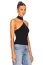 view 2 of 4 Rubie Cut Out Mock Neck Top in Black