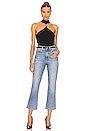 view 4 of 4 Rubie Cut Out Mock Neck Top in Black