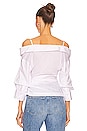 view 3 of 4 Elizabeth Off The Shoulder Top in White