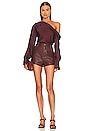 view 5 of 5 Alice One Shoulder Top in Mulberry
