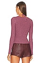 view 3 of 4 Alexia Marled Halter Tie Top in Mulberry Multi