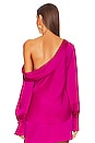 view 3 of 4 Alice One Shoulder Top in Bougainvillea