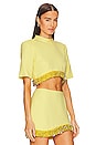 view 2 of 5 Jalen Embellishment Crop Top in Daffodil