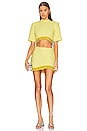 view 4 of 5 Jalen Embellishment Crop Top in Daffodil
