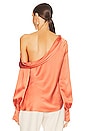 view 4 of 5 Alice One Shoulder Top in Coral