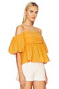 view 2 of 4 Tala Puff Sleeve Top in Zinnia