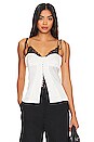 view 1 of 4 Hyla Lace Combo Camisole Top in Ivory