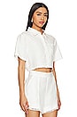 view 2 of 4 Solange Cropped Shirt in White