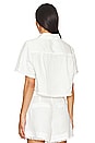view 3 of 4 Solange Cropped Shirt in White