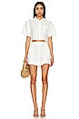 view 4 of 4 Solange Cropped Shirt in White