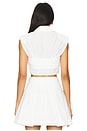 view 3 of 4 Emie Cropped Box Sleeve Top in White