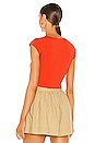 view 3 of 5 Abia Compact Cropped Tee in Poppy
