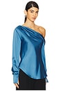 view 2 of 4 Alice One Shoulder Top in Celestial