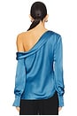 view 3 of 4 Alice One Shoulder Top in Celestial