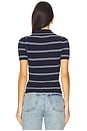 view 3 of 4 Matty Short Sleeve Polo in Midnight Stripe