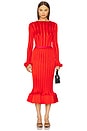 view 4 of 4 Carys Mock Neck Top in Fiery Red