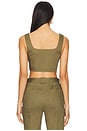 view 3 of 4 Kateri Bustier Top in Army Green
