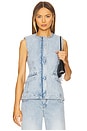 view 1 of 4 Charley Sleeveless Button Up Top in Del Mar