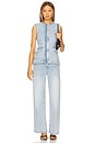 view 4 of 4 Charley Sleeveless Button Up Top in Del Mar