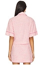 view 3 of 5 Khloe Short Sleeve Button Down in Berry Multi