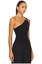 view 2 of 5 Fenix One Shoulder Top in Black