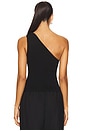 view 4 of 5 Fenix One Shoulder Top in Black
