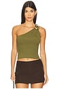 view 1 of 4 Fenix One Shoulder Top in Olive