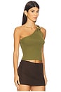 view 2 of 4 Fenix One Shoulder Top in Olive