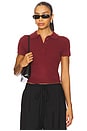 view 1 of 4 Twila Polo Top in Cranberry